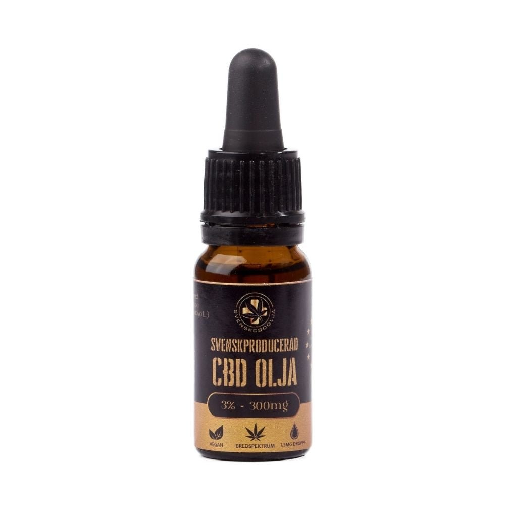 CBD Olja 3% - Bredspektrum - svenskcbdolja